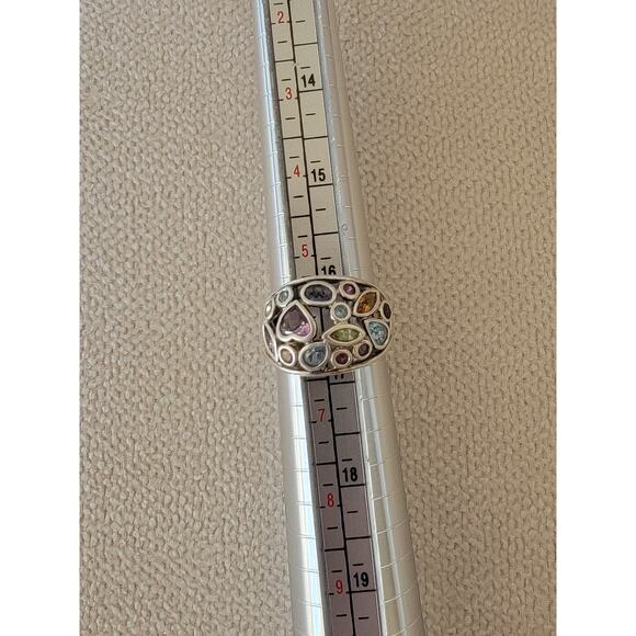 Sterling Silver Multi-Gemstone Ring - Picture 4 of 10